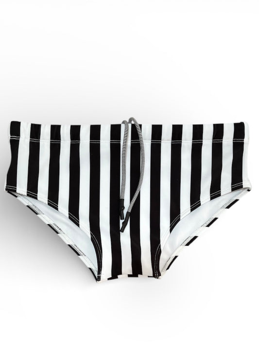 Sunga Semi Trunk Black and White