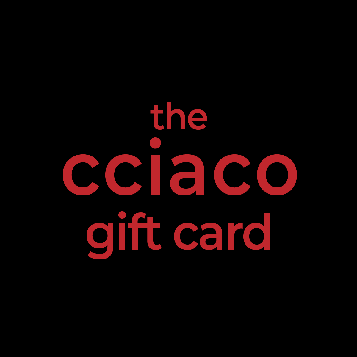 cciaco gift card